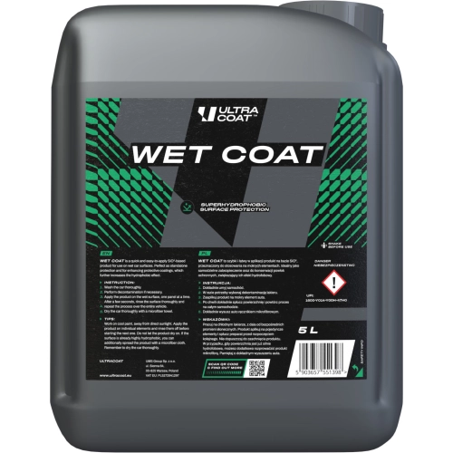 ULTRACOAT WET COAT 5L powłoka hydrofobowa na mokry lakier